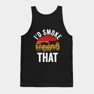 Funny Grilling Dad BBQ Season Id Smoke That Tank Top